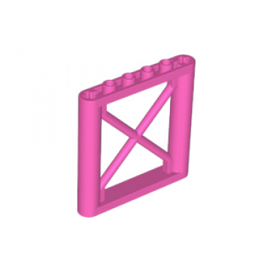 dark pink support 1 x 6 x 5 girder rectangular