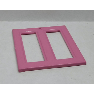 dark pink duplo door window pane 1 x 3 x 4 with two panes