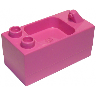 dark pink duplo furniture sink