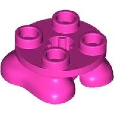 dark pink legs with plate round 2 x 2 and axle hole - 2 feet