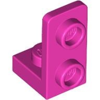 dark pink bracket 1 x 1 - 1 x 2 inverted