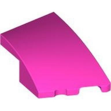 dark pink wedge 3 x 2 right no studs