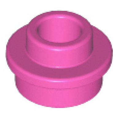 dark pink plate round 1 x 1 with open stud