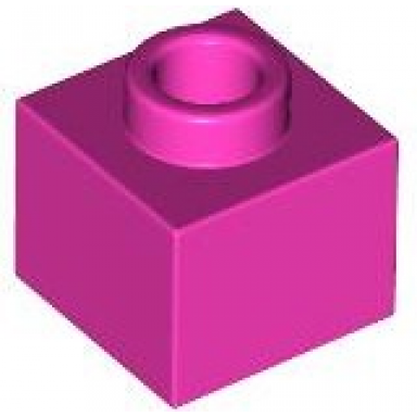 dark pink brick modified 1 x 1 x 2 3 with open stud