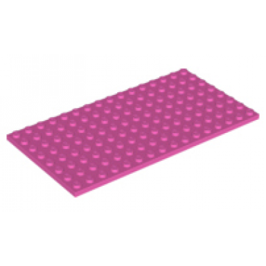 dark pink plate 8 x 16