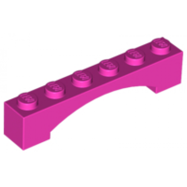 dark pink arch 1 x 6 raised arch