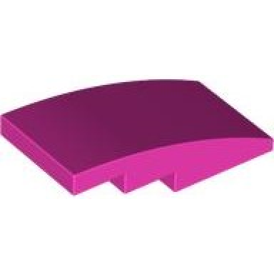 dark pink slope curved 4 x 2