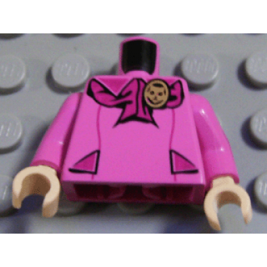 dark pink torso harry potter professor umbridge pattern dark pink arms light nougat hands