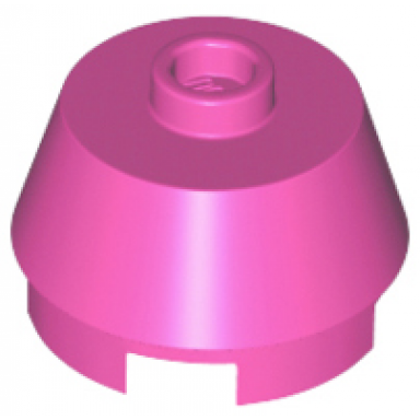 dark pink cone 2 x 2 truncated