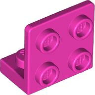 dark pink bracket 1 x 2 - 2 x 2 inverted