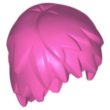 dark pink minifigure hair layered