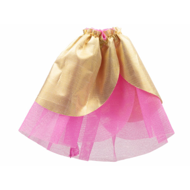 dark pink belville clothes skirt long sheer with golden layer no jewel