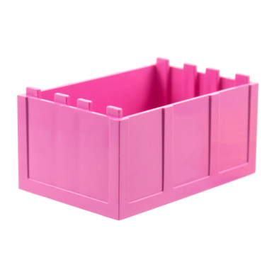 dark pink container trunk bottom 4 x 6 x 2 1 3