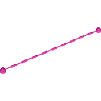 dark pink string with end studs and climbing grips 21l overall with same color studs and grips pattern