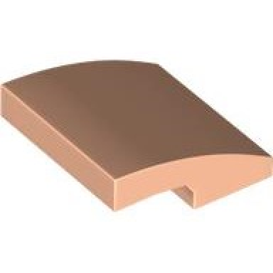 light nougat slope curved 2 x 2 x 2 3