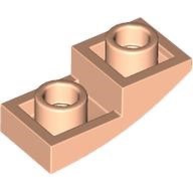 light nougat slope curved 2 x 1 x 2 3 inverted