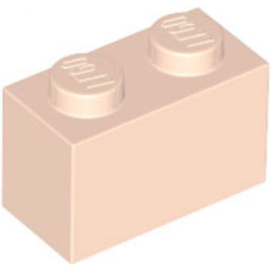 light nougat brick 1 x 2