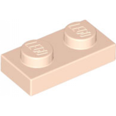 light nougat plate 1 x 2