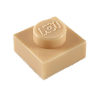 light nougat plate 1 x 1