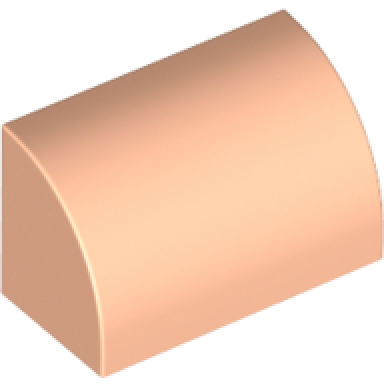 light nougat slope curved 1 x 2