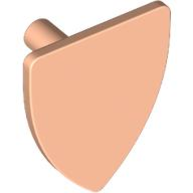 light nougat minifigure shield triangular