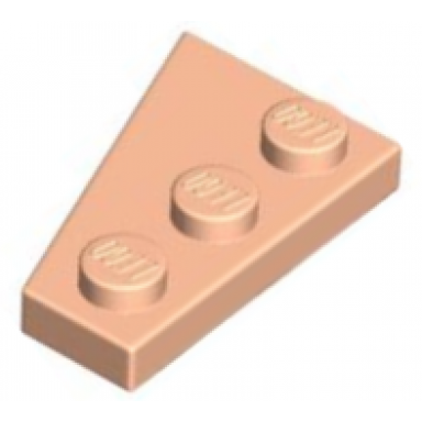 light nougat wedge plate 3 x 2 right