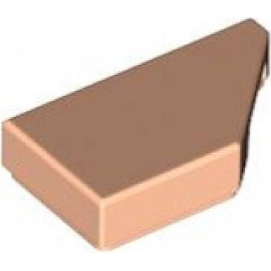 light nougat tile modified 1 x 2 wedge right