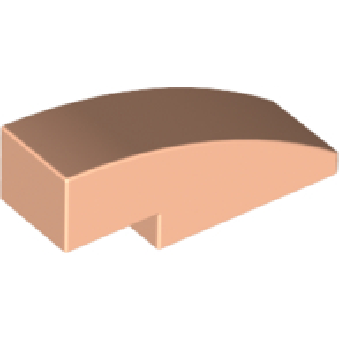 light nougat slope curved 3 x 1
