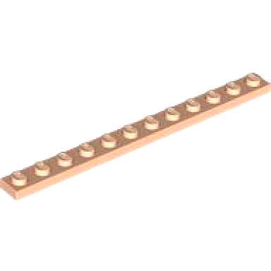 light nougat plate 1 x 12