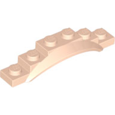 light nougat vehicle mudguard 1 1 2 x 6 x 1 with arch