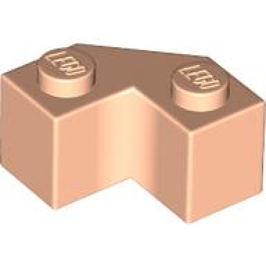 light nougat brick modified facet 2 x 2