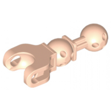 light nougat hero factory arm leg with ball joint on axle and ball socket