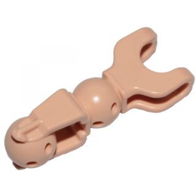 light nougat hero factory arm leg with ball joint and ball socket