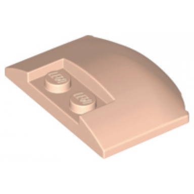 light nougat wedge 3 x 4 x 2 3 triple curved