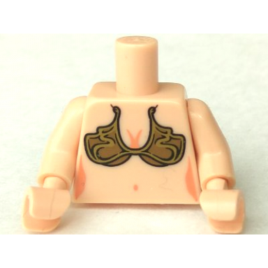 light nougat torso sw princess leia slave pattern light nougat arms light nougat hands