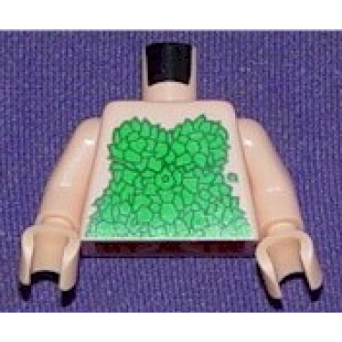 light nougat torso batman poison ivy plant pattern light nougat arms light nougat hands