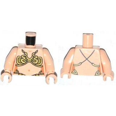 light nougat torso sw princess leia slave bra straps on back pattern light nougat arms light nougat hands
