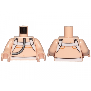 light nougat torso sw luke bacta tank pattern 2 light nougat arms light nougat hands