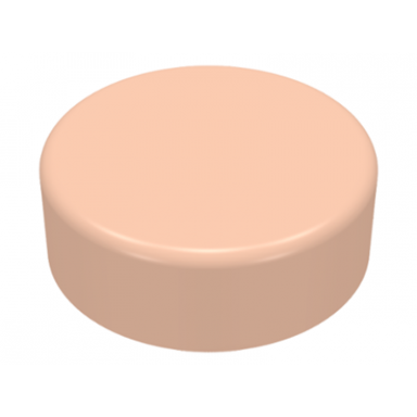 light nougat tile round 1 x 1