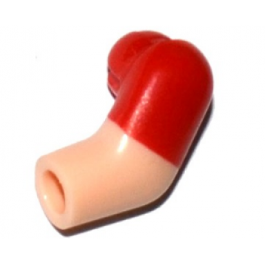 light nougat arm left with molded red short sleeve pattern