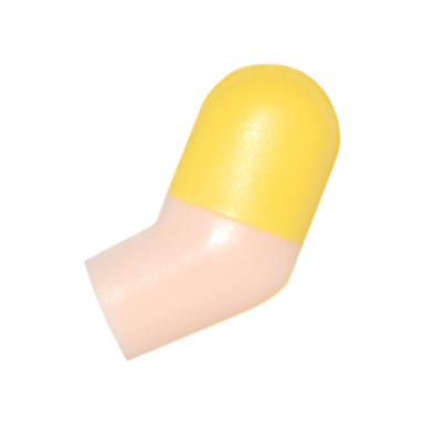 light nougat arm left with molded yellow short sleeve pattern