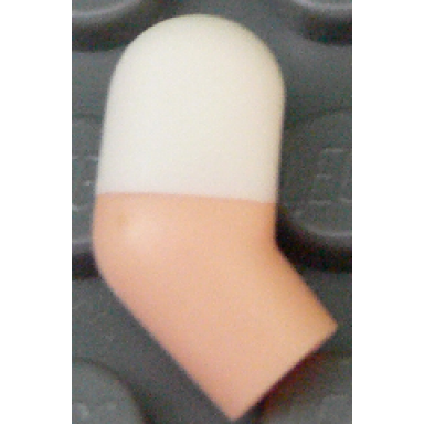 light nougat arm right with molded white short sleeve pattern