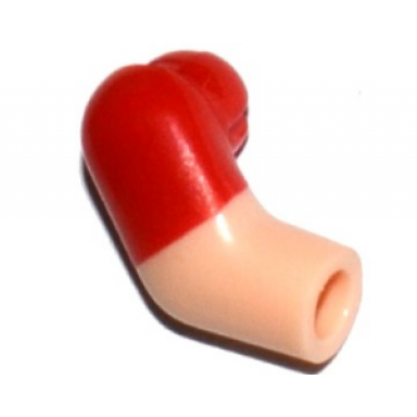 light nougat arm right with molded red short sleeve pattern