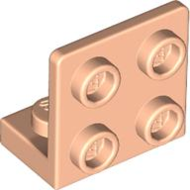 light nougat bracket 1 x 2 - 2 x 2 inverted
