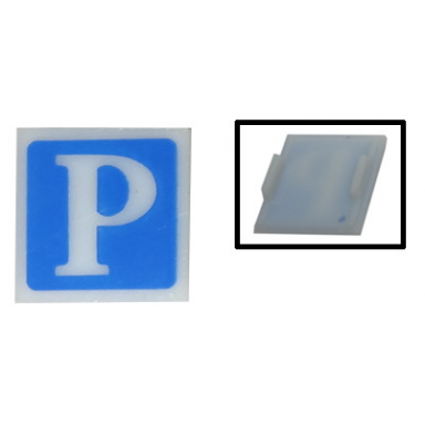 electric light 2 x 2 clip-on plate with parking pattern