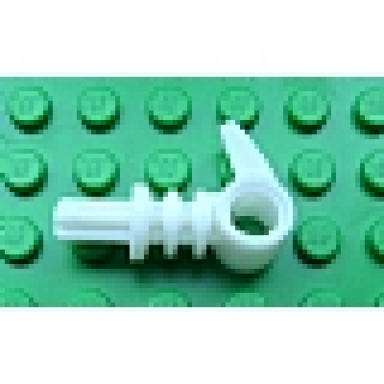 milky white bionicle 2 x 3 axle connector with tooth