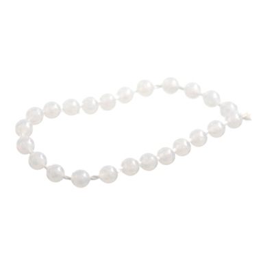 milky white scala clothes necklace