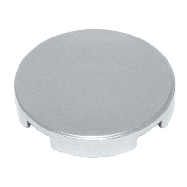 metallic silver tile round 2 x 2 with bottom stud holder