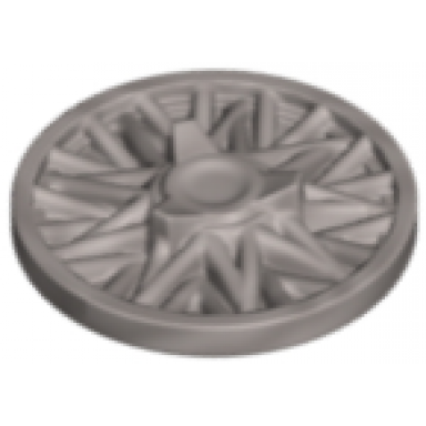 metallic silver wheel cover thin spoke and spinner - for wheel 18976