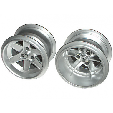 metallic silver wheel 62mm d x 46mm technic racing large